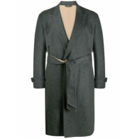Tagliatore belted tie-waist coat - Cinza