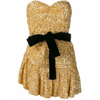 The Attico sequined mini dress - Dourado