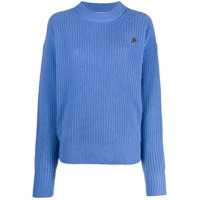 The Attico Suéter com logo bordado - Azul