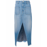 The Seafarer Saia jeans midi - Azul