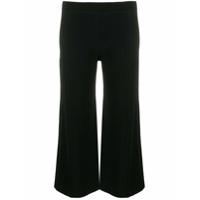 Theory Calça cropped canelada - Preto