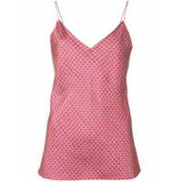 Theory Colete gola V com estampa - Rosa