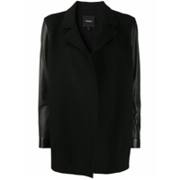 Theory leather-look blazer jacket - Preto