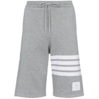 Thom Browne Bermuda com listras - Cinza