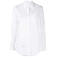 Thom Browne Camisa com patch de logo - Branco