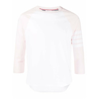 Thom Browne Camiseta Baseball - Branco