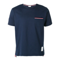 Thom Browne Camiseta com bolso - Azul