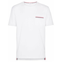Thom Browne Camiseta com contraste - Branco