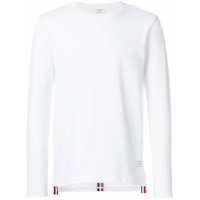 Thom Browne Camiseta com contraste - Branco