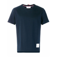 Thom Browne Camiseta com logo - Azul