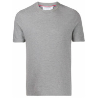 Thom Browne Camiseta de piquê 4-Bar - Cinza
