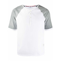 Thom Browne Camiseta Henley Ringer - Branco
