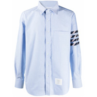 Thom Browne oxford 4-Bar buttoned shirt - Azul