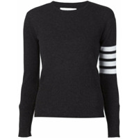 Thom Browne striped sleeve sweater - Cinza