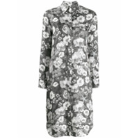 Thom Browne Vestido com estampa floral - Cinza