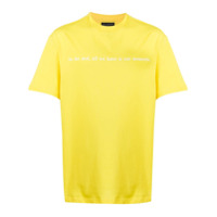 Throwback. slogan print T-shirt - Amarelo