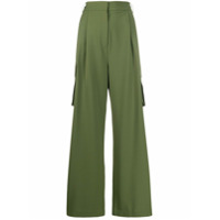 Tibi Calça pantalona - Verde