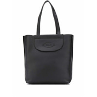 Tod's Bolsa tote com logo gravado - Preto