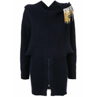 Toga Suéter com fraja e strass - Azul