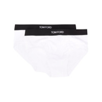 Tom Ford Cueca com logo no cÃ³s - Branco