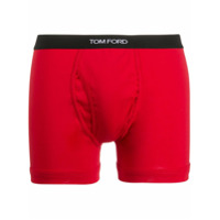 Tom Ford Short boxer com logo no cós - Vermelho