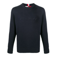 Tommy Hilfiger Suéter com logo - Azul