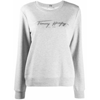 Tommy Hilfiger Suéter com logo - Cinza