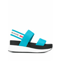 Tommy Jeans Sandália com logo - Azul
