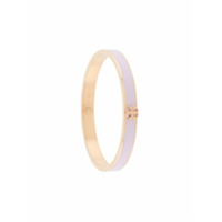 Tory Burch logo-plaque enamel bangle - Rosa