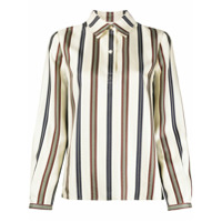 Tory Burch striped silk shirt - Neutro
