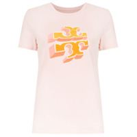 Tory Burch T-shirt 'April' com estampa - Rosa