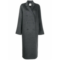 Totême double breasted long coat - Cinza