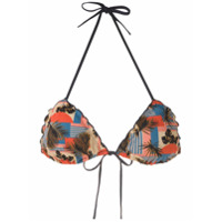 Track & Field Sutiã de biquíni estampado