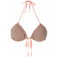 Track & Field Sutiã de biquíni Zig Zag - Rosa