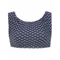 Track & Field Top cropped 'Conchas' - Azul