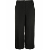 Twin-Set Calça chino cropped - Preto