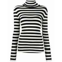 Twin-Set striped knit jumper - Preto