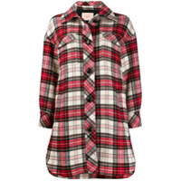 Twin-Set tartan print coat - Vermelho