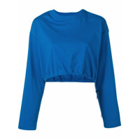 UNRAVEL PROJECT cropped sweatshirt - Azul