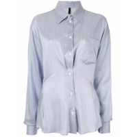 UNRAVEL PROJECT ruched detail shirt - Azul