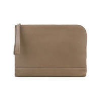 Valextra Clutch de couro - Marrom