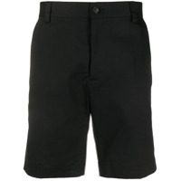 Versace Bermuda com logo bordado - Preto