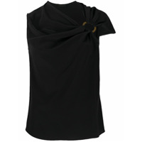 Versace Blusa com franzido - Preto