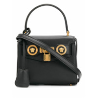 Versace Bolsa mini de couro - Preto
