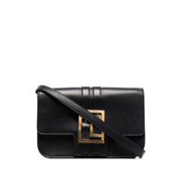 Versace Bolsa tiracolo de couro - Preto
