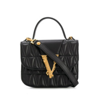 Versace Bolsa tote com logo V - Preto