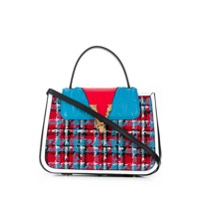 Versace Bolsa tote de lã com textura - Azul