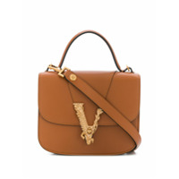 Versace Bolsa tote Virtus - Marrom