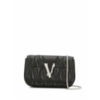 Versace Bolsa Virtus mini - Preto