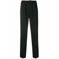 Versace Calça reta jacquard - Preto